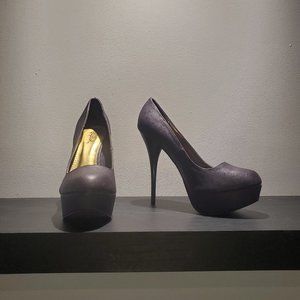 Eggplant Platform Heels